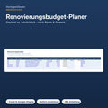 Renovierungsbudget-Planer – Excel-Vorlage
