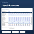 Liquiditätsplanung 12 Monate – Excel-Vorlage