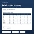 Arbeitszeiterfassung mit Überstunden & Urlaub – Excel-Vorlage