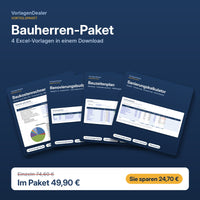 Bauherren-Paket – 4 Excel-Vorlagen