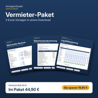 Vermieter-Paket – 3 Excel-Vorlagen