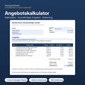 Angebotskalkulator für Handwerk & Dienstleister – Excel-Vorlage