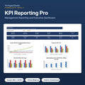 KPI Reporting Pro – Dashboard der Excel-Vorlage