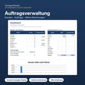 Auftragsverwaltung mit Dashboard – Excel-Vorlage