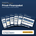 Privat-Finanzpaket – 6 Excel-Vorlagen für 29,90 €